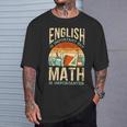 英語は大切だけど数学はもっと大事、数学ダジャレは面白い Tシャツ 彼への贈り物