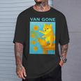 面白いtシャツ 柴犬 ゴッホ イヌ わんこ メンズ 犬好き グッズ かわいい おもしろ 面白い 服 ネタ 長袖tシャツ Tシャツ 彼への贈り物