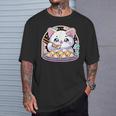 餃子、餃子を食べるカワイイ猫、餃子 Tシャツ 彼への贈り物
