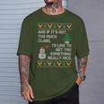 Ugly Christmas Sweater Winter Vacation Christmas Tree T-Shirt Gifts for Him
