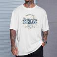 Brisbane Australia オーストラリアレトロスタイルヴィンテージブリスベン Tシャツ 彼への贈り物