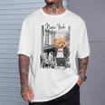 Cool New York City Teddy Bear Illustration Graphic s Tシャツ 彼への贈り物