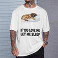 Cute Leonberger If You Love Me Let Meleep パジャマ Tシャツ 彼への贈り物