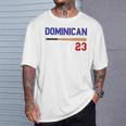 Dominicano Flag Rd República Dominicana De Béisbol Camiseta unisex Regalos para él