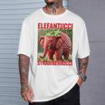 Brainrot Animal Gen Alpha Meme ストロベリーエレファント Tシャツ 彼への贈り物