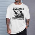 Raccoon Become Ungovernable ビンテージ グラフィック パンダ ミーム Tシャツ 彼への贈り物