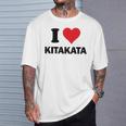 I Heart 喜多方 Japan Love 日本のお土産品 Tシャツ 彼への贈り物