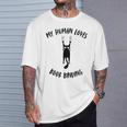 My Human Loves Book Binding Cat Parent Hobby Lover Tank Top T-Shirt Gifts for Him
