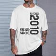 Impresionante Desde Noviembre 2010 Nacido En 2010 Noviembre Cumpleaños Camiseta unisex Regalos para él