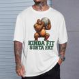 Kinda Fitorta Fat Gorilla ヘビーウェイトリフティング 面白いジム Tシャツ 彼への贈り物
