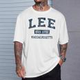 Lee Massachusetts Ma ビンテージスポーツデザイン ネイビー 長袖tシャツ Tシャツ 彼への贈り物