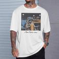 I Live Ballfield Now Cute Raccoon Baseball Softball Mom T-Shirt Gifts for Him