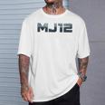 Mj12 Ufoci-Fi Graphic Diseño Retro De Nave Espacial Alienígena In Mangas Camiseta unisex Regalos para él