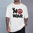 No War 反戦 平和の鳩 Tシャツ 彼への贈り物