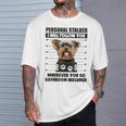 Personaltalker Yorkie ファニーヨークシャー犬好き オーナーミーム Tシャツ 彼への贈り物