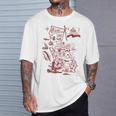 Trendy California Republic Landmarks Map Outlineintage Tシャツ 彼への贈り物