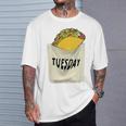 Trendy Taco Tuesday Pocket Food Humour Tシャツ 彼への贈り物