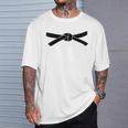 かっこいい日本武道空手柔道黒帯 Tシャツ 彼への贈り物
