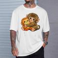 かわいいパンチ君 抱っこぬいぐるみ 赤ちゃん マカク モンキー パンチ Tシャツ 彼への贈り物