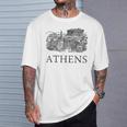 アテネギリシャ-ギリシャのお土産-アテネ Tシャツ 彼への贈り物