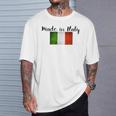 イタリア製イタリア国旗シャツ。 Tシャツ 彼への贈り物