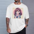 カワイイアニメ ちびガール バブルティー ボバミルク オタク Tシャツ 彼への贈り物