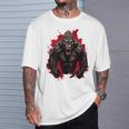 ゴリラ・ボディビル・ワークアウト バックプリント・ジム Tシャツ 彼への贈り物