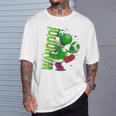 ザ・スーパーマリオギャラクシー・ムービー Action Yoshi Tシャツ 彼への贈り物