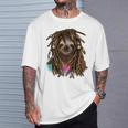 ドレッド ヒップホップ レゲエ 動物 ナマケモノ Tシャツ 彼への贈り物