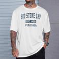 ビッグストーンギャップ バージニアva ヴィンテージ スポーツデザイン ネイビープリント Tシャツ 彼への贈り物