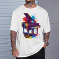 ピアノ ティー 楽器 ピアノ 長袖tシャツ Tシャツ 彼への贈り物