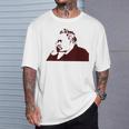 フリードリヒ・ニーチェステンシル Tシャツ 彼への贈り物