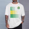 ブラジル国旗 10番 ブラジル サッカー メンズ レディース ボーイズ ガールズ キッズ Tシャツ 彼への贈り物