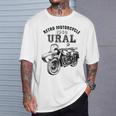レトロモーターサイクルウラルtシャツ-ヴィンテージサイドカーモーターバイク Tシャツ 彼への贈り物