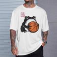 不機嫌そうなカエル 面白い バスケットボール アニメ 日本語 Tシャツ 彼への贈り物