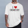 化学、化学が好き、化学の先生 化学実験技師、プレゼント、男性女性子供 I Love Chemistry Tシャツ 彼への贈り物