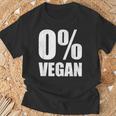 0 ビーガンゼロ パーセントビーガンカーニボア Tシャツ 高齢者への贈り物