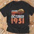 1951年10月 誕生日 Tシャツ 高齢者への贈り物