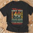 40歳 480ヶ月 すごい生まれ 1986年 40歳の誕生日 Tシャツ 高齢者への贈り物