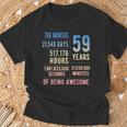 59歳の誕生日 男性 女性 面白い 59歳 Tシャツ 高齢者への贈り物