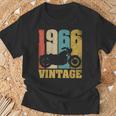 60 歳の誕生日バイカーギフトtシャツ-ヴィンテージ1966バイク Tシャツ 高齢者への贈り物