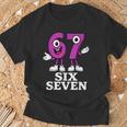 67 シックスセブン 6-7 面白いイタリアンブレインロットゲームスラングミーム Tシャツ 高齢者への贈り物