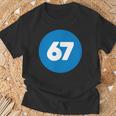 67 歳の誕生日番号 67 バルーン 67 歳の誕生日 Tシャツ 高齢者への贈り物