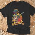 70年代レトロ・ファンク・アフロ・バンド・ギタリスト ジャズ・ファンク&ソウル Tシャツ 高齢者への贈り物