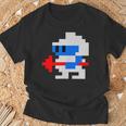 8ビット80年代レトロクラシックビデオゲームキャラクターダグヒーロー Tシャツ 高齢者への贈り物