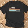 Angie パーソナライズ 名前 レトロ ヴィンテージ 70年代 80年代 90年代 誕生日 Tシャツ 高齢者への贈り物