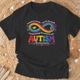 Autism Mom Awareness Rainbow Infinity Neurodiversity Heart T-Shirt Gifts for Old Men