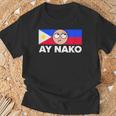 Ay Nako Pinoy Pride Filipino Philippines シャツ Tシャツ 高齢者への贈り物