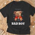 Bad Boy Teddy Bear Graphic tyle Fun Tシャツ 高齢者への贈り物