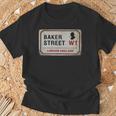 Bakertreet W1 London England Old Rustedstreet サインtシャツ Tシャツ 高齢者への贈り物